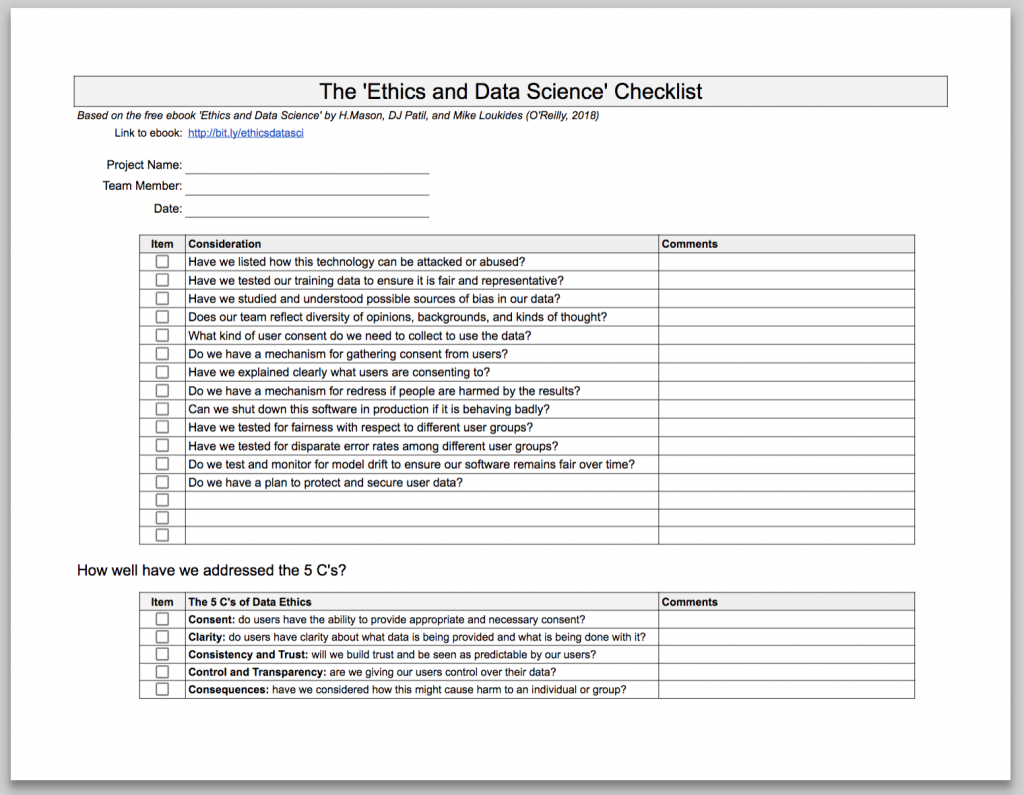 dataethicschecklist
